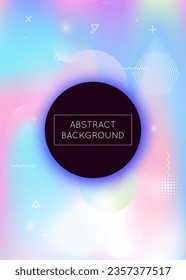 Hologram Texture. Violet Soft Fluid. Light Ultraviolet Backdrop. Motion Dots. Digital Pattern. Shiny Vector. Gradient Presentation. Memphis Flyer. Purple Hologram Texture