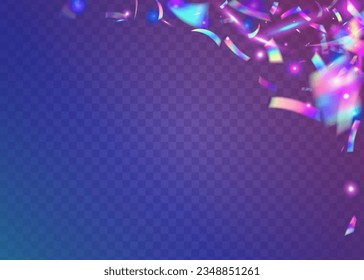 Hologram Tinsel. Unicorn Art. Birthday Texture. Glitch Effect. Blur Realistic Decoration. Pink Laser Sparkles. Shiny Flyer. Webpunk Foil. Blue Hologram Tinsel