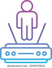 Hologram vector icon. Can be used for printing, mobile and web applications.
