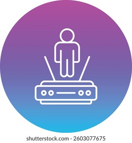 Hologram vector icon. Can be used for printing, mobile and web applications.