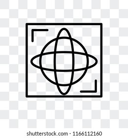 Hologram vector icon isolated on transparent background, Hologram logo concept