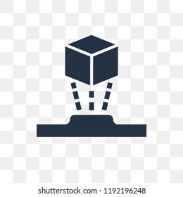Hologram vector icon isolated on transparent background, Hologram transparency concept can be used web and mobile