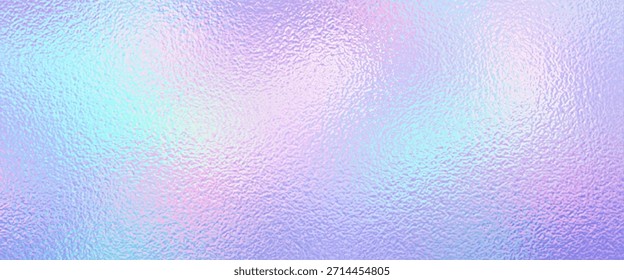Holografischer Hintergrund. Farbverlauf-Hintergründe. Farbstruktur des Hologramms. Irisierende Folie bg. Regenbogenmuster. Abstraktes Glitzerpapier. Pastell-Metall-Textur. Neonplatte. Vektorgrafik