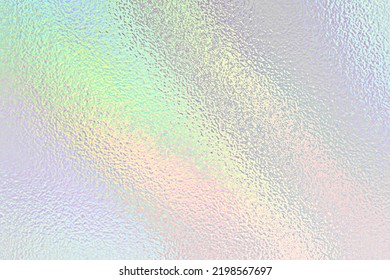 Holograph background. Holographic texture foil effect. Hologram abstract backdrop. Iridescent backdrop. Rainbow gradient. Pearlescent metal surface for designs prints. Pastel tone. Vector illustration - Shutterstock ID 2198567697