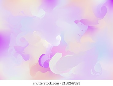 Holograph Dreamy Banner. Rainbow Overlay Hologram Cover. Fluorescent Holographic Fluid Light Horizontal Wallpaper Neon Paper Overlay, 80s, 90s Music Background Defocused Girlie Foil Holo Teal.