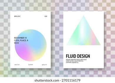 Líquido Holográfico. Malla degradada. Ilustración blanca colorida. Pantalla de Antiguas. Vector moderno. Flyer Mínimo Púrpura. Cartel geométrico. Líquido Holográfico Rosa
