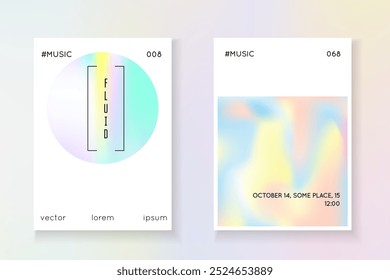 Holograph Foil. Minimal Texture. Purple Neon Label. Plastic Effect. Fashion Banner. Business White Backdrop. Spectrum Pattern. Violet Holograph Foil