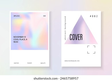 Holograph Mesh. Isolated Prism Template. Vintage Screen. Geometry Fluid. Purple Minimal Label. Chrome Concept. 1980 Poster. Violet Holograph Mesh