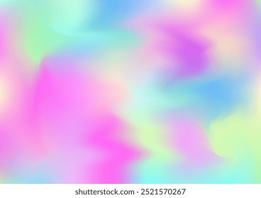 Holograph Minimal Banner. Gradient Girlie Foil Holo Teal. Neon Graphic Overlay, 80s, 90s Music Background Pearlescent Holographic Dreamy Light Horizontal Wallpaper Rainbow Overlay Hologram Cover.