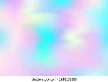 Holograph Minimal Banner  Iridescent Holographic Liquid Light Horizontal Wallpaper Neon Texture Overlay  80s  90s Music Background Rainbow Overlay Hologram Cover  Gradient Girlie Foil Holo Teal 