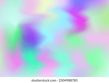 Holograph Minimal Banner. Neon Graphic Overlay, 80s, 90s Music Wallpaper Fluorescent Holographic Liquid Girlie Horizontal Background Gradient Girlie Foil Holo Teal. Rainbow Overlay Hologram Cover.