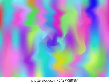 Holograph Minimal Banner. Neon Paper Overlay, 80s, 90s Music Wallpaper Fluorescent Holographic Liquid Girlie Horizontal Background Rainbow Overlay Hologram Cover. Gradient Girlie Foil Holo Teal.