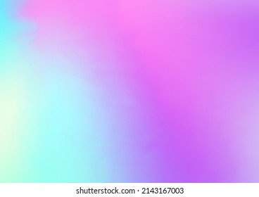 Holograph Minimal Banner. Neon Texture Overlay, 80s, 90s Music Background Iridescent Holographic Liquid Light Horizontal Wallpaper Unfocused Girlie Foil Holo Teal. Rainbow Overlay Hologram Cover.