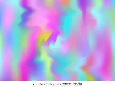 Holograph Minimal Banner. Pearlescent Holographic Dreamy Light Horizontal Wallpaper Unfocused Girlie Foil Holo Teal. Neon Graphic Overlay, 80s, 90s Music Background Rainbow Overlay Hologram Cover.