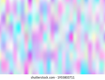 Holograph Minimal Banner. Rainbow Overlay Hologram Cover. Fluorescent Holographic Liquid Girlie Horizontal Wallpaper Neon Texture Overlay, 80s, 90s Music Background Unfocused Girlie Foil Holo Teal.