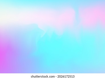 Holograph Minimal Banner. Rainbow Overlay Hologram Cover. Pearlescent Holographic Fluid Girlie Horizontal Wallpaper Defocused Girlie Foil Holo Teal. Neon Paper Overlay, 80s, 90s Music Background