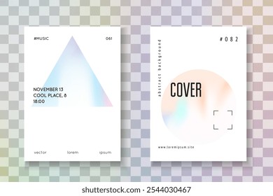 Holograph Pattern. Colorful Metal Template. Spectrum Poster. Modern Vector. Vintage Banner. Neon Foil. Pink Geometric Flyer. Purple Holograph Pattern
