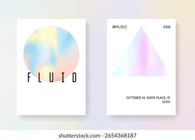 Holograph Pattern. Modern Concept. Isolated White Backdrop. Minimalist Texture. Violet Geometric Flyer. Digital Screen. Iridescent Foil. Pink Holograph Pattern