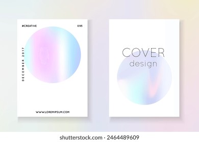 Holograph Shape. Chrome Banner. Geometric Fluid. Pink Abstract Flyer. Vintage Design. Iridescent Texture. Business Prism Template. Blue Holograph Shape