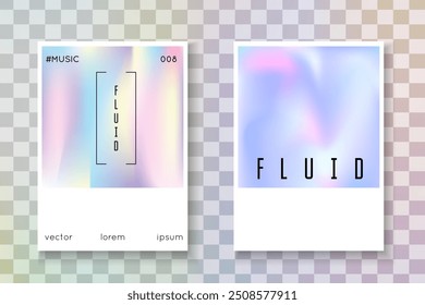 Holograph Shape. Memphis Concept. Hologram Foil. Modern Banner. Abstract Presentation. Pink Gradient Label. Business Metal Brochure. Blue Holograph Shape