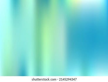 Holograph Trendy Banner. Fluorescent Holographic Liquid Light Horizontal Background Defocused Girlie Foil Holo Teal. Rainbow Overlay Hologram Cover. Neon Graphic Overlay, 80s, 90s Music Wallpaper