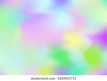 Holograph Trendy Banner. Pearlescent Holographic Fluid Light Horizontal Background Rainbow Overlay Hologram Cover. Unfocused Girlie Foil Holo Teal. Neon Paper Overlay, 80s, 90s Music Wallpaper