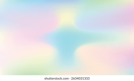 Holographic abstract backdrop with glowing gradient. Trendy and bright for digital content, marketing visuals, or branding.
