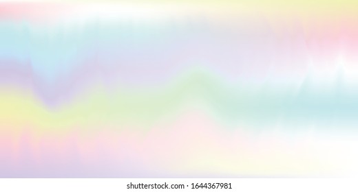Holographic abstract background. Beautiful Hologram Wallpaper. Hologram light gradient. Trendy creative vector cosmic gradient. Vector illustration.