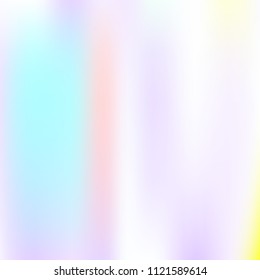 Holographic abstract background. Colorful holographic backdrop with gradient mesh. 90s, 80s retro style. Iridescent graphic template for banner, flyer, cover design, mobile interface, web app.