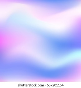 Holographic abstract background. Cosmic surreal texture. Vector illustration in neon colors, 80s 90s trendy style design.