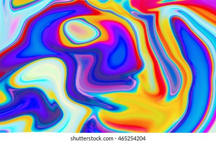 Holographic abstract background in fluid color design. Vector illustration for your modern style trends 80s / 90s background with creative project design cover, book, printing, gift card, fashion. 