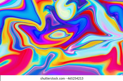 Holographic abstract background in fluid color design. Vector illustration for your modern style trends 80s / 90s background with creative project design cover, book, printing, gift card, fashion. 