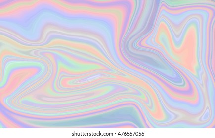 Holographic abstract background in fluid color design. Vector illustration for your modern style trends 80s / 90s background with creative project design cover, book, printing, gift card, fashion. 