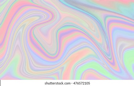 Holographic abstract background in fluid color design. Vector illustration for your modern style trends 80s / 90s background with creative project design cover, book, printing, gift card, fashion. 