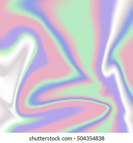 Holographic abstract background in fluid color design. Vector illustration for your creative project design cover, book, printing, gift card, fashion.