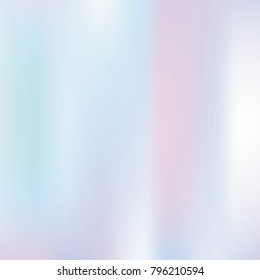 Holographic abstract background. Futuristic Gradient backdrop with holographic mesh. 90s, 80s retro style. Pearlescent graphic template for brochure, flyer, poster design, wallpaper, mobile screen.