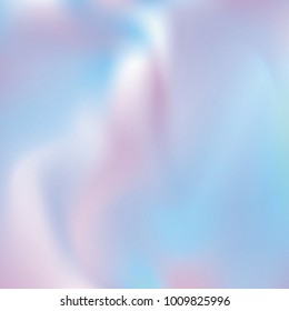 Holographic abstract background. Liquid holographic backdrop with gradient mesh. 90s, 80s retro style. Iridescent graphic template for banner, flyer, cover design, mobile interface, web app.