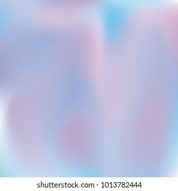 Holographic abstract background. Minimal holographic backdrop with gradient mesh. 90s, 80s retro style. Pearlescent graphic template for brochure, flyer, poster design, wallpaper, mobile screen.
