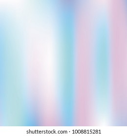 Holographic abstract background. Minimal Gradient backdrop with holographic mesh. 90s, 80s retro style. Iridescent graphic template for brochure, flyer, poster design, wallpaper, mobile screen.