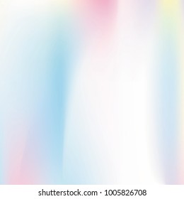 Holographic abstract background. Multicolor Gradient backdrop with holographic mesh. 90s, 80s retro style. Pearlescent graphic template for banner, flyer, cover design, mobile interface, web app.