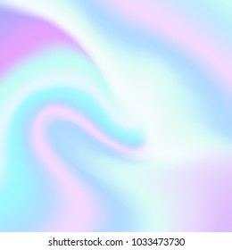 Holographic abstract background in pastel, neon color design. Vector illustration for your design style trends 80s, 90s background