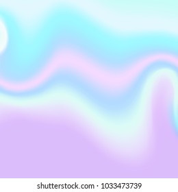 Holographic abstract background in pastel, neon color design. Vector illustration for your design style trends 80s, 90s background