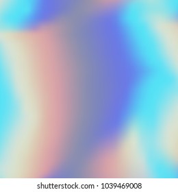 Holographic abstract background in pastel, neon color design. Vector illustration for your design style trends 80s, 90s background