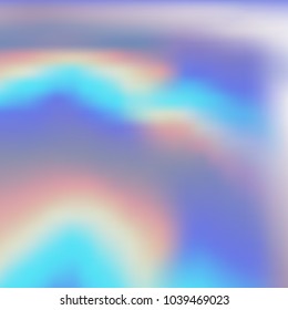 Holographic abstract background in pastel, neon color design. Vector illustration for your design style trends 80s, 90s background