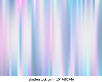 Holographic abstract background in pastel / neon color design. Vector illustration Design template.