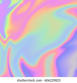 Holographic abstract background in pastel / neon color design. Vector illustration for your modern style trends 80s / 90s background for creative project design : fashion. cover, book, printing & more