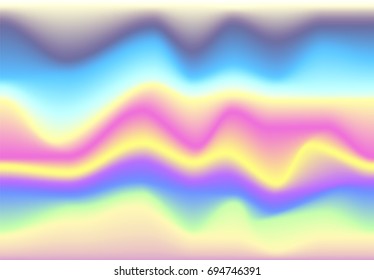 Holographic abstract background in pastel / neon colors. Background for creative project design : cover, book, printing, flyer.