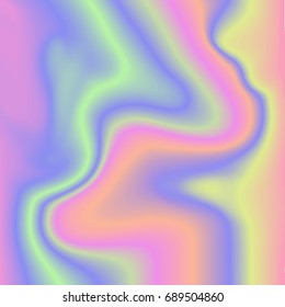Holographic abstract background in pastel,neon color design. Vector illustration for your modern style trends 80s / 90s background for creative project design.