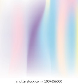 Holographic abstract background. Plastic Gradient backdrop with holographic mesh. 90s, 80s retro style. Iridescent graphic template for brochure, flyer, poster design, wallpaper, mobile screen.