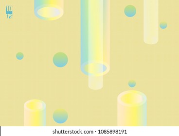 Holographic abstract background. Stylish gradient backdrop with hologram. Eps10 Vector illustration